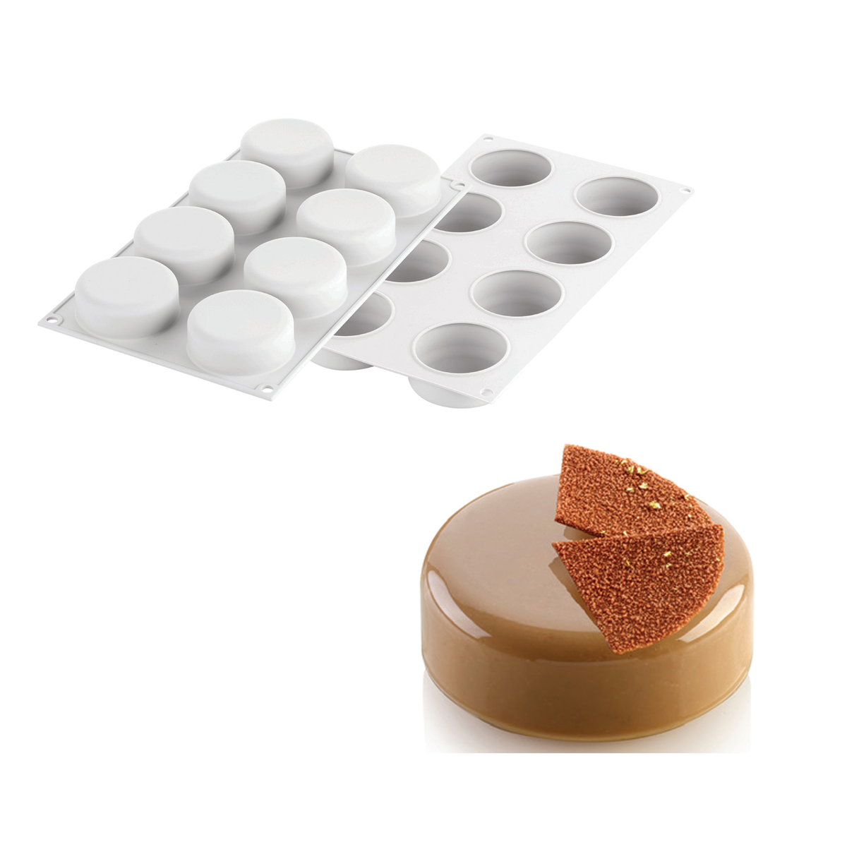Moule silicone 8 Cylindres – Présentation
