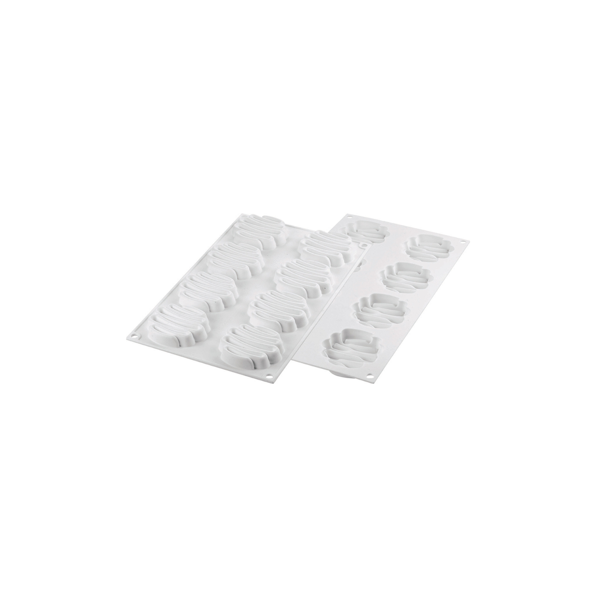 Moule silicone 10 empreintes forme ruban ondulé