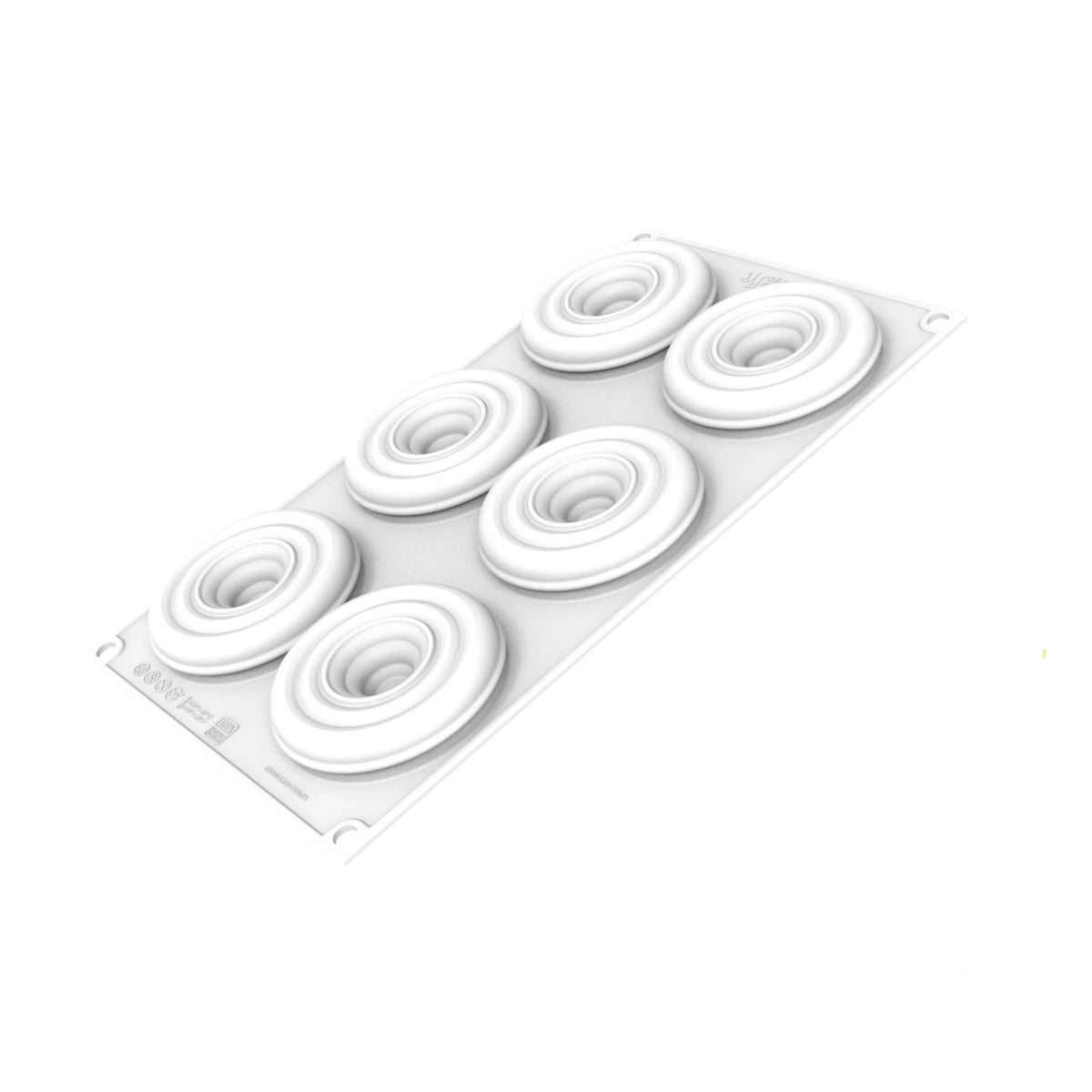 Moule silicone Silikomart 6 empreintes tourbillon vu de dessOus