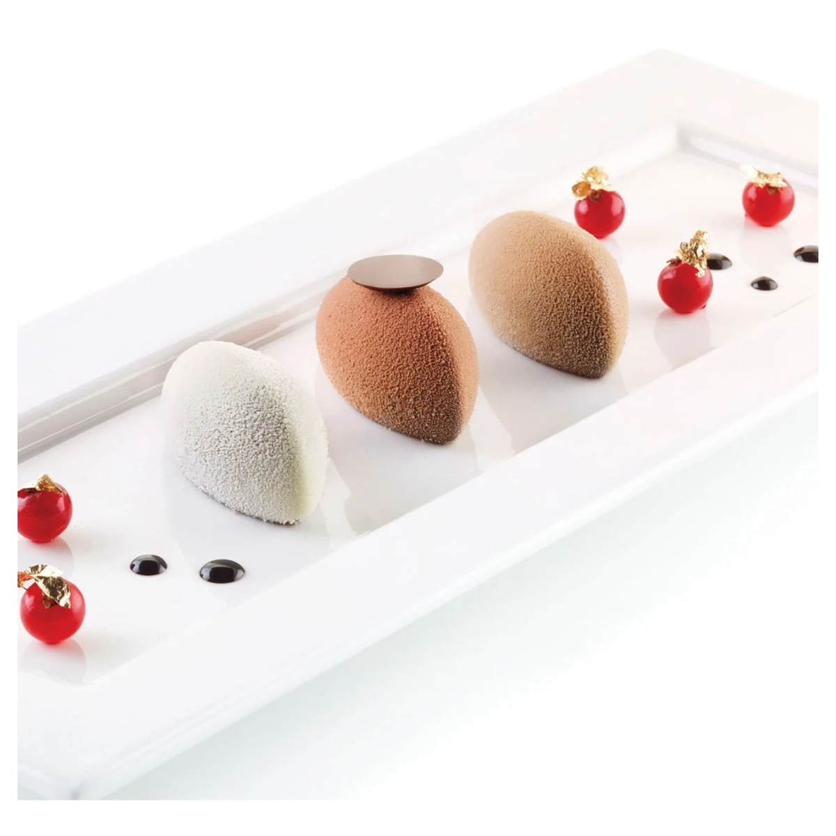 Entremets individuels forme Quenelle – Présentation