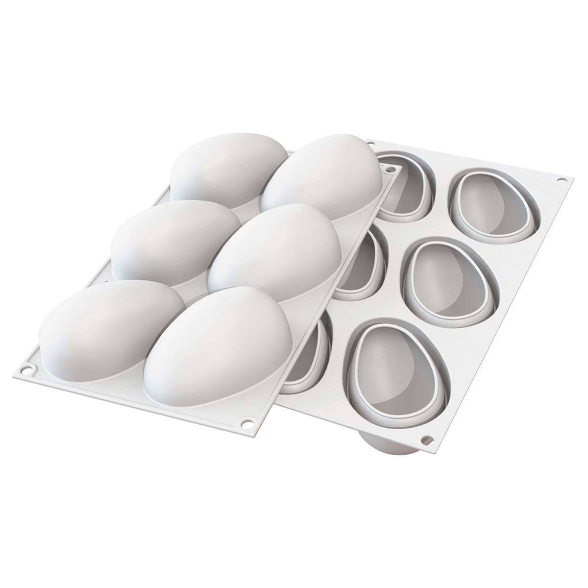 Moule silicone en forme de mangue - 6 pièces