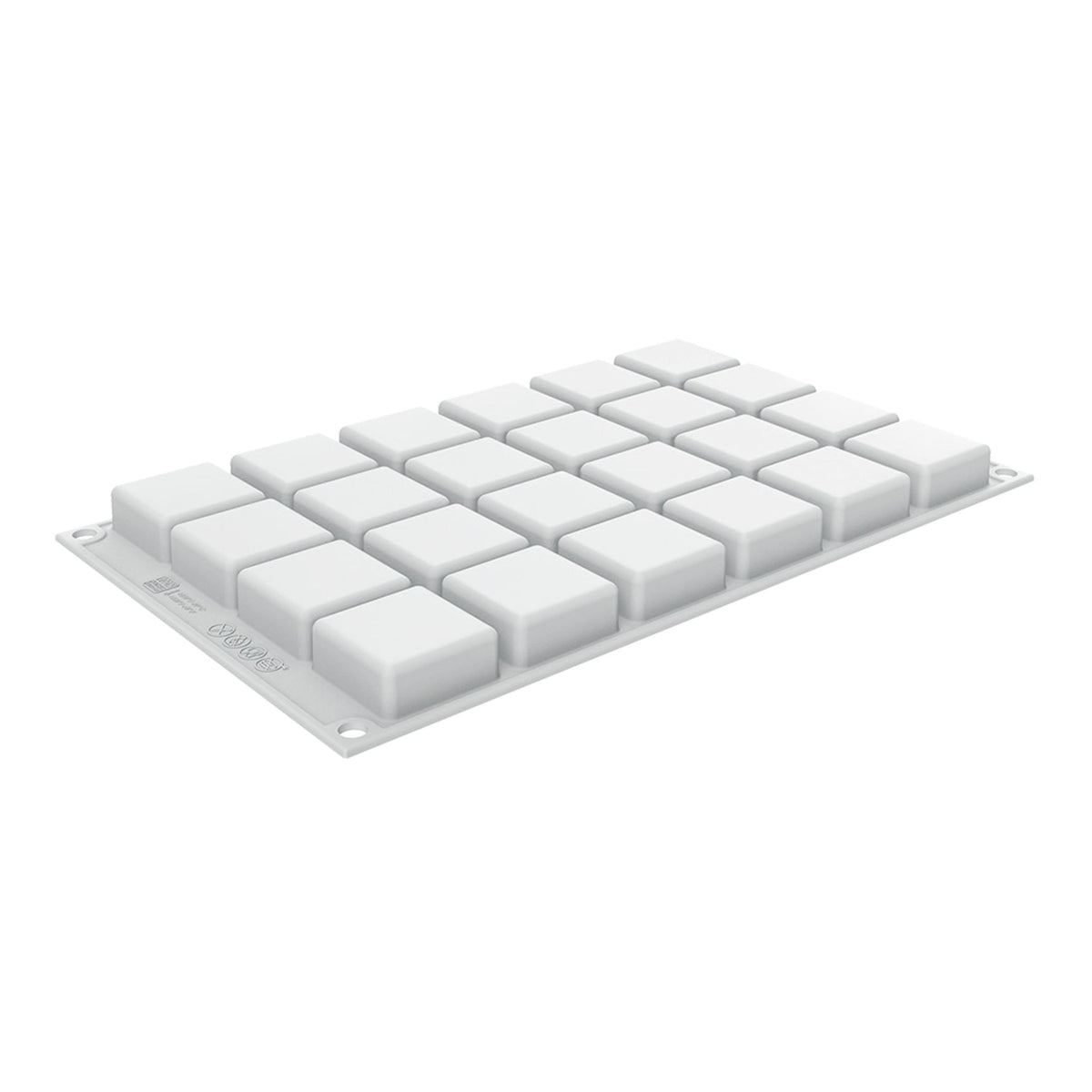 Moule silicone 24 empreintes carrées vue extérieure