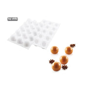 Moule silicone Truffes 40 Silikomart 15 empreintes avec entremets sphériques