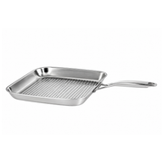 Gril carré en inox Cristel avec poignée fixe