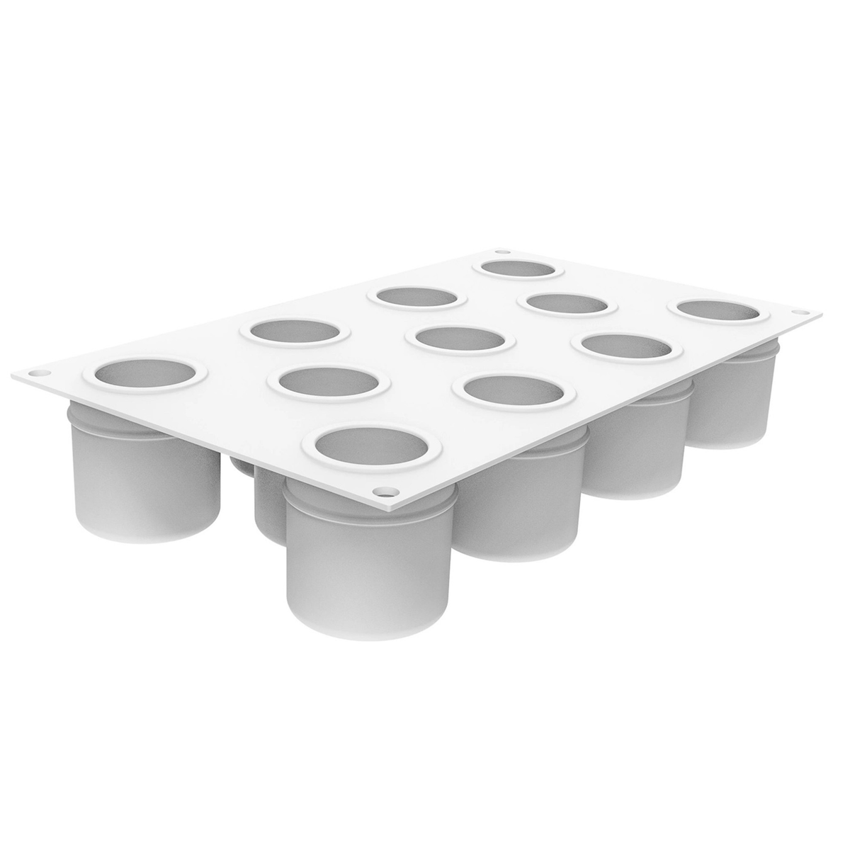 Moule silicone 10 entremets individuels cylindriques