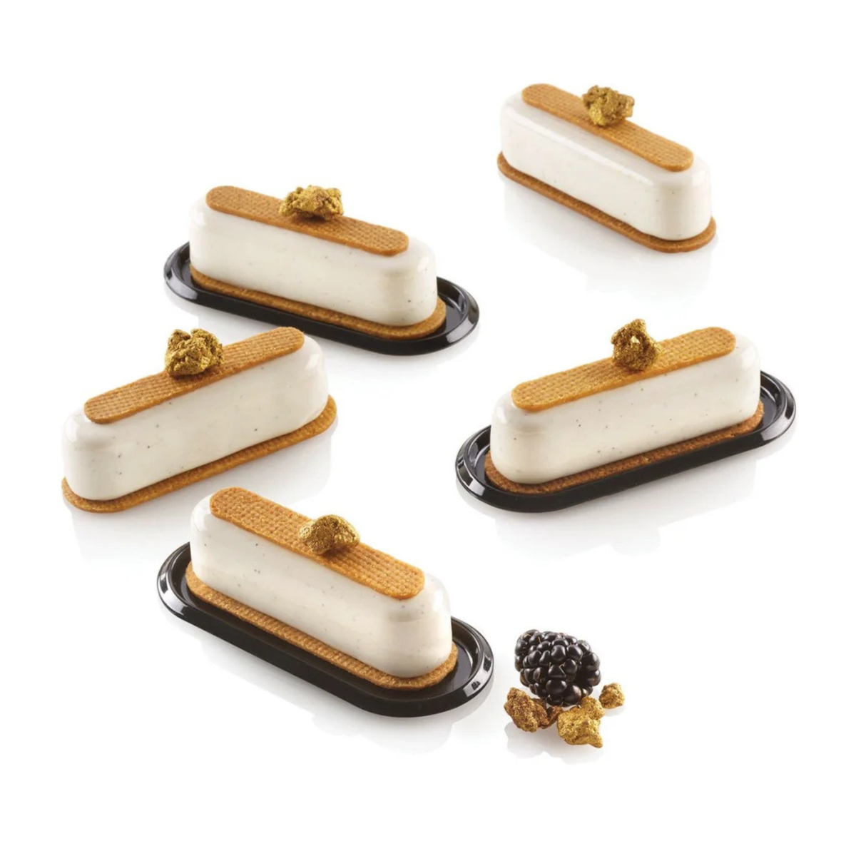 Mini éclairs individuels – Présentation pâtissière