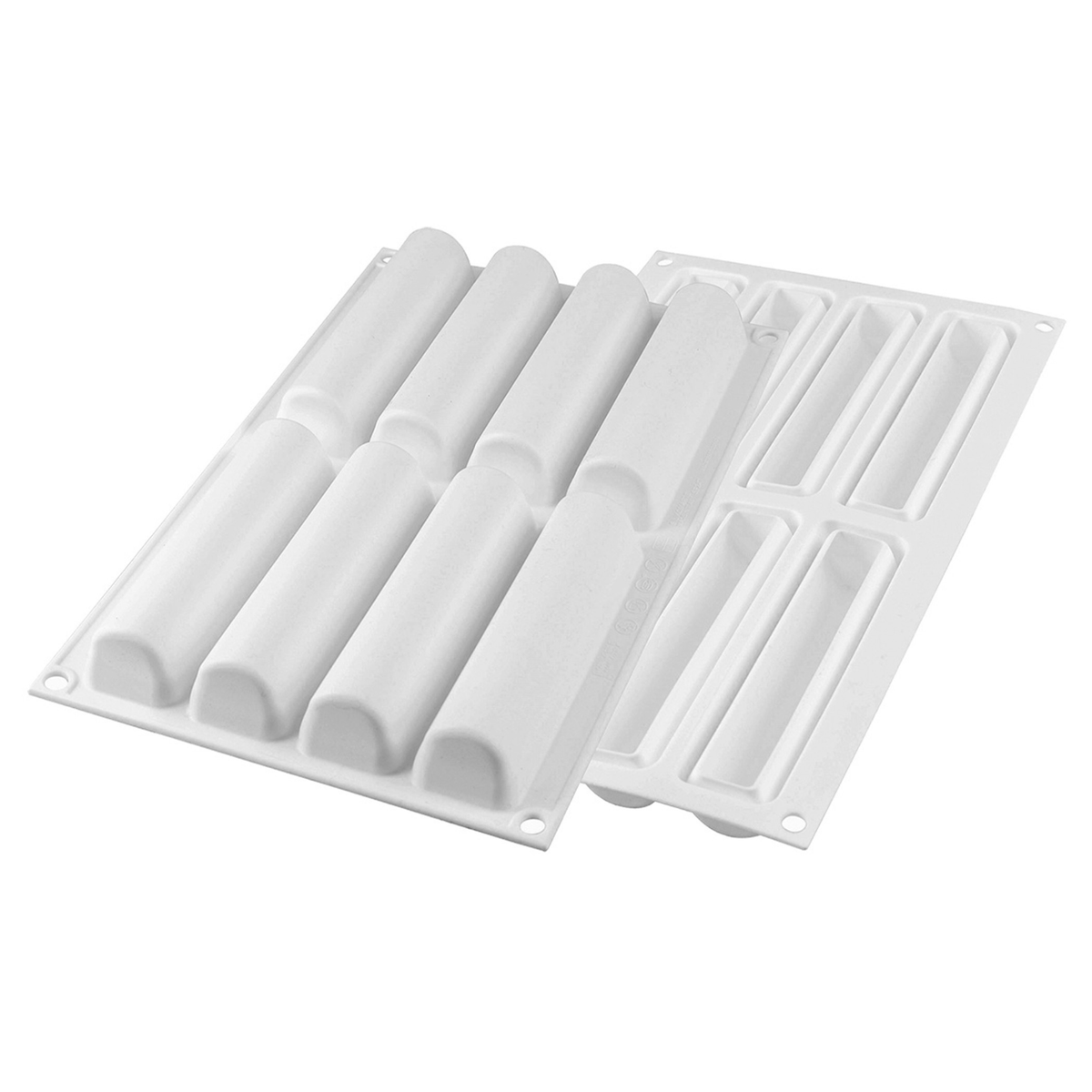 Moule silicone Finger 8 empreintes forme rectangulaire arrondie