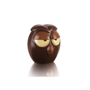 Chouette en chocolat moulée en 3D