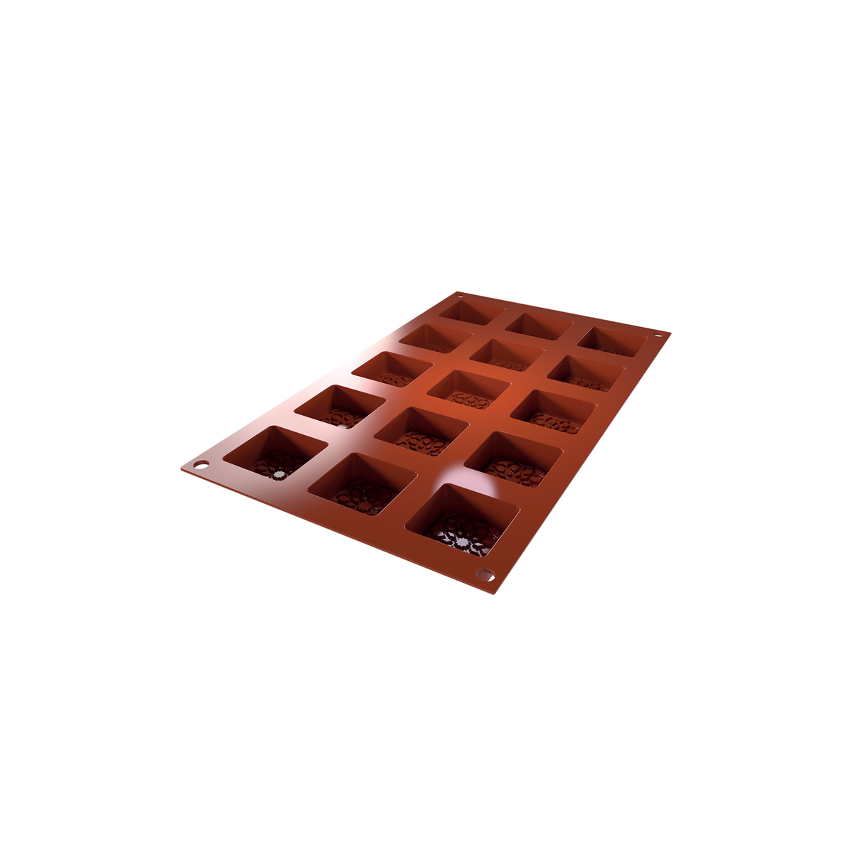 Moule en silicone 15 empreintes carrés mauresques